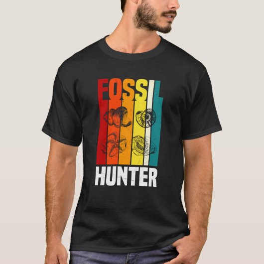 Retro Fossil Hunter Apparel Fossil Hunting Tシャツ (正面)