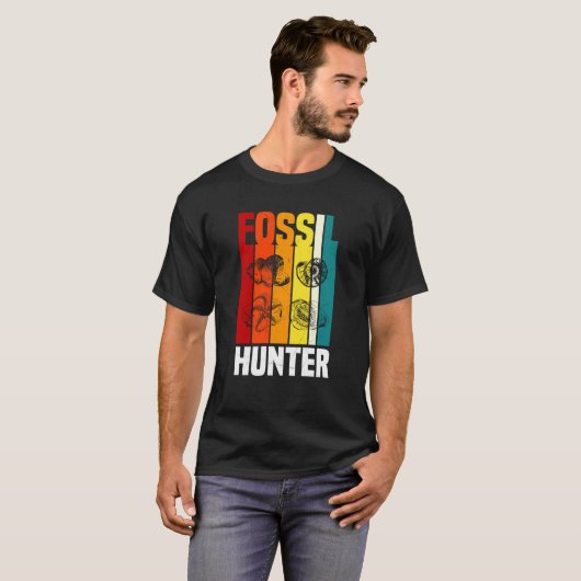 Retro Fossil Hunter Apparel Fossil Hunting Tシャツ (正面フル)