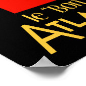 Retro French Beer ad Le Bon Bock (new) ポスター (角)