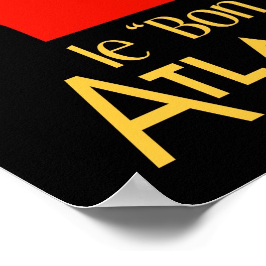 Retro French Beer ad Le Bon Bock (new) ポスター (角)