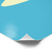 Retro French Polynesia Travel Preppy Poster ポスター (コーナー)