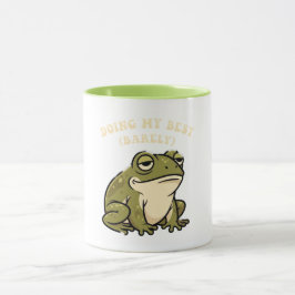 Retro Frog Bare Minimum Color Inside Mug マグカップ