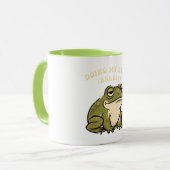 Retro Frog Bare Minimum Color Inside Mug マグカップ (正面左)