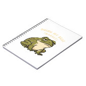 Retro Frog Bare Minimum Lined Notebook ノートブック (左側)