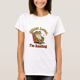 Retro Frog Funny Quote Women’s T-Shirt Tシャツ