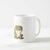 Retro Frog Minimal Effort White Mug コーヒーマグカップ (正面右)