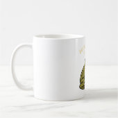 Retro Frog Minimal Effort White Mug コーヒーマグカップ (左)