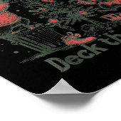 Retro From The Windows To The Walls Funny Raccoon  ポスター (角)