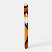 Retro Fruit Waves iPhone 16ケース (左側面)