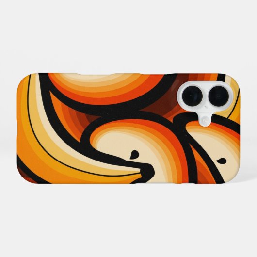 Retro Fruit Waves iPhone 16ケース (裏面横)