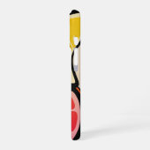 Retro Fruit Waves iPhone 16ケース (左側面)