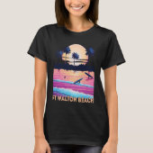 Retro Ft Walton Beach Florida Souvenir Surf Tシャツ (正面)