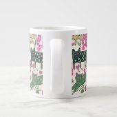 Retro Fun Cat Design ジャンボコーヒーマグカップ (裏面)