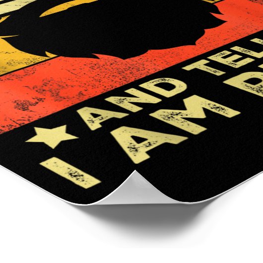 Retro Funny Beard Quote Gift For Bearded Men And L ポスター (角)