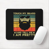 Retro Funny Beard Quote Gift For Bearded Men And L マウスパッド (マウス)