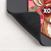 Retro Funny Boys Valentines Day Hunting Deer Camo  マウスパッド (コーナー)