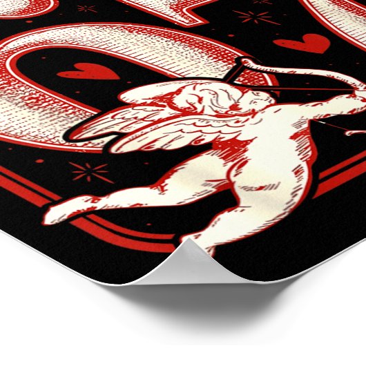 Retro Funny Cud Says 6 7 Six Seven Couples Valenti ポスター (角)