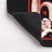 Retro Funny Cud Says 6 7 Six Seven Couples Valenti マウスパッド (コーナー)