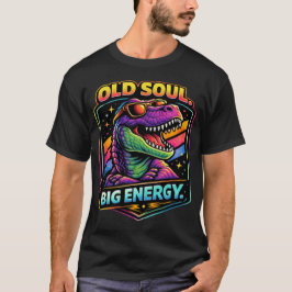 Retro Funny Dino Personality Graphic Tee Tシャツ