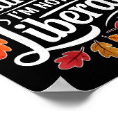 Retro Funny Fall Thanksgiving I’m Thankful I’m Not ポスター (角)