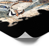 Retro Funny Mallard Duck Waterfowl Hunting Cozy Se ポスター (角)