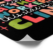 Retro Funny Nurse Jolliest Bunch Of Healthcare Wor ポスター (角)