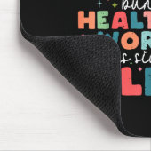 Retro Funny Nurse Jolliest Bunch Of Healthcare Wor マウスパッド (コーナー)