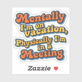  Retro Funny Quote Design Sticker シール