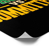 Retro Funny Trendy Sarcastic Saying Catholics Vs C ポスター (角)