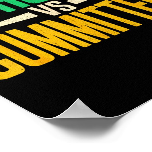 Retro Funny Trendy Sarcastic Saying Catholics Vs C ポスター (角)