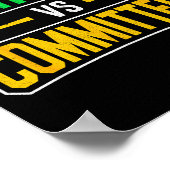 Retro Funny Trendy Sarcastic Saying Catholics Vs C ポスター (角)