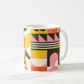 Retro Fusion Mug – Colourful Abstract Coffee Cup   コーヒーマグカップ (正面右)