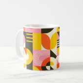 Retro Fusion Mug – Colourful Abstract Coffee Cup   コーヒーマグカップ (正面左)