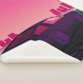 Retro future. 80s style sci-fi background with sup シェルパブランケット (3/4)