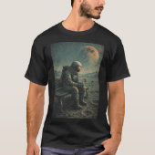 Retro-Future Astronaut, Sci-Fi Space Abstract Art Tシャツ (正面)