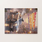 Retro Future City Cruiser at Dusk Puzzle ジグソーパズル (横)