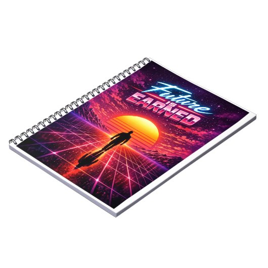 Retro Future Motivation Poster ノートブック (左側)