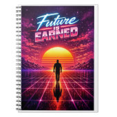 Retro Future Motivation Poster ノートブック (正面)