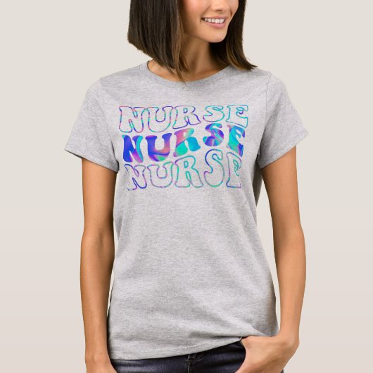 Retro Future Nurse Life For Registered Nurse Tシャツ (正面)