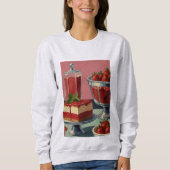 Retro futuristic cake sweatshirt  スウェットシャツ (正面)