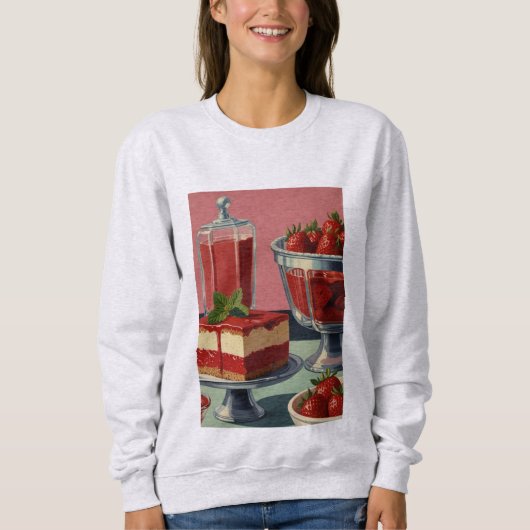 Retro futuristic cake sweatshirt  スウェットシャツ (正面)