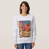 Retro futuristic cake sweatshirt  スウェットシャツ (正面フル)