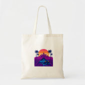 Retro-Futuristic Design Tote Bag トートバッグ (正面)