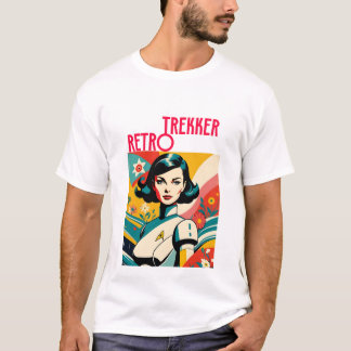 Retro-Futuristic Explorer Trekker Tシャツ