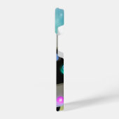 Retro Futuristic Friendly Robot Character iPhoneケース (左側面)