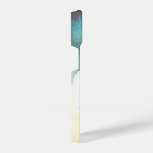 Retro Futuristic Friendly Robot Character iPhoneケース (右側面)