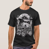 Retro-Futuristic Mechanical Workshop Tシャツ (正面)