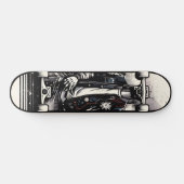 Retro-Futuristic Tech Street Art Skateboard 18 スケートボード (横)