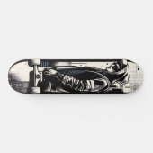 Retro-Futuristic Tech Street Art Skateboard 19 スケートボード (横)