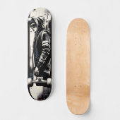 Retro-Futuristic Tech Street Art Skateboard 19 スケートボード (正面)